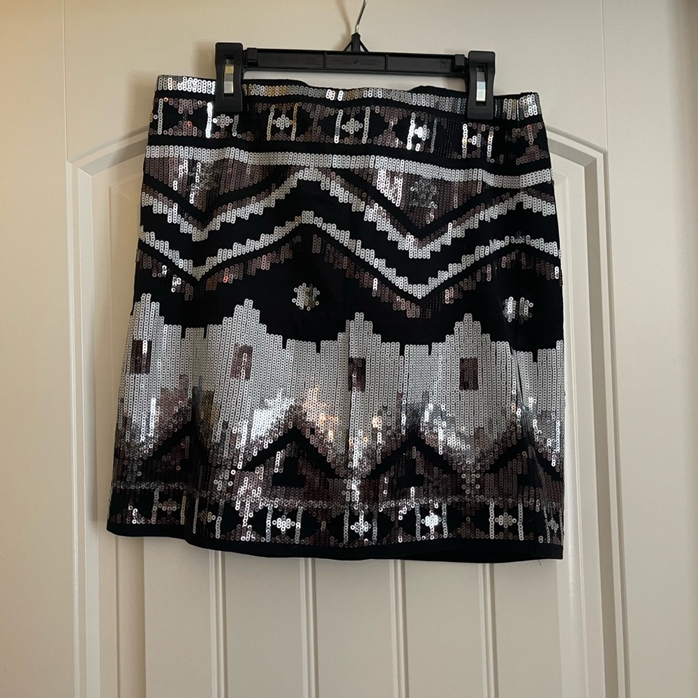 Express sequin mini skirt